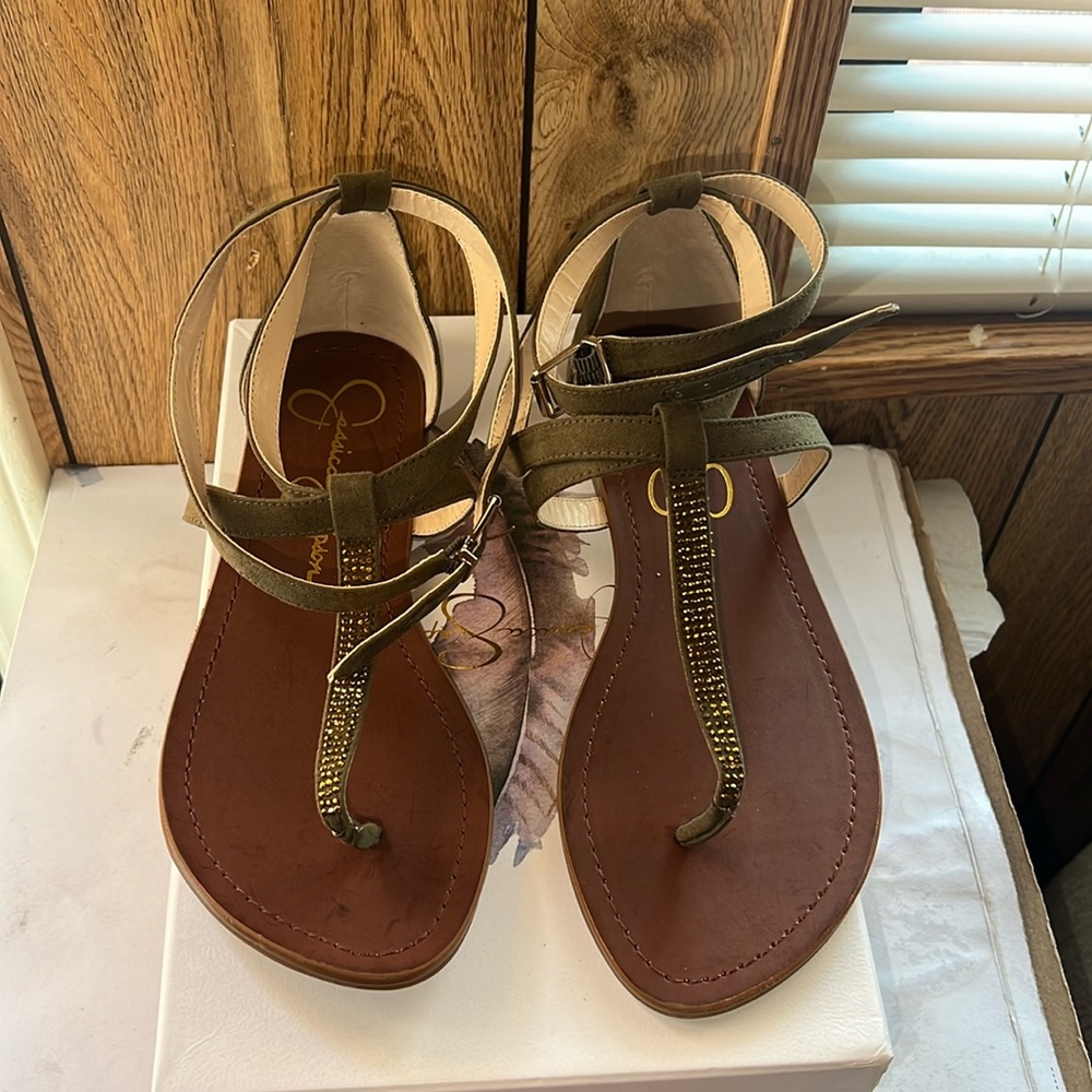Jessica Simpson - Women’s Forest Green Sandals